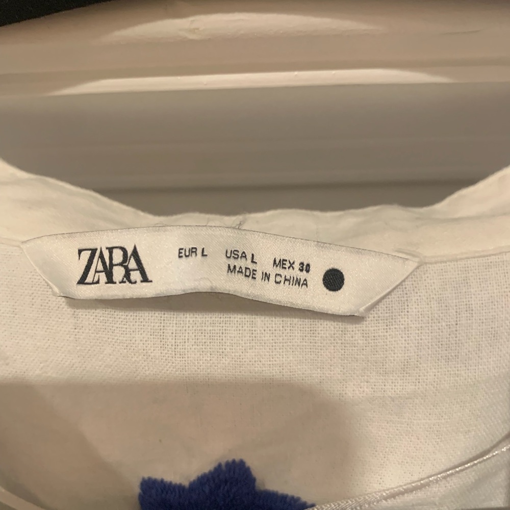 Zara Block Print Linen Jacket - image 4